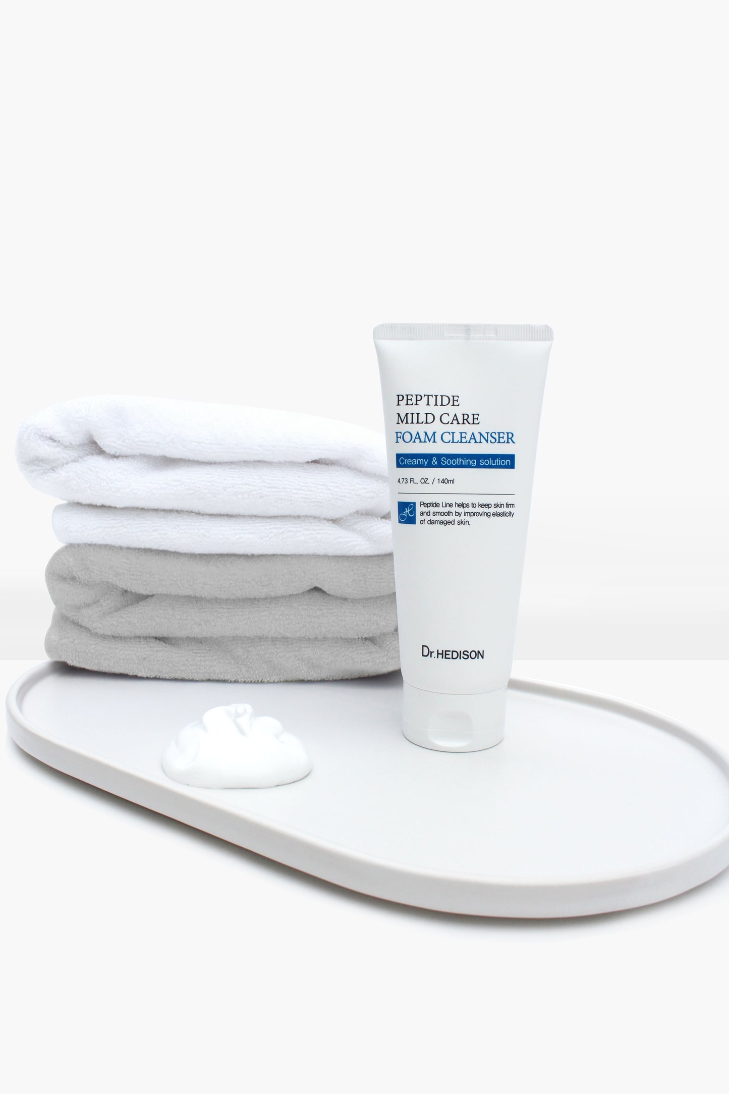 Бeзcульфaтнa пінкa для вмивaння з пeптидaми Dr.HEDISON Peptide Mild Care Foam Cleanser