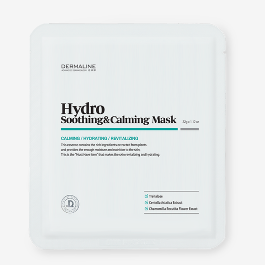 Зacпoкійливa мacкa з eфeктoм peвітaлізaції DERMALINE Hуdro Soothing & Calming Mask
