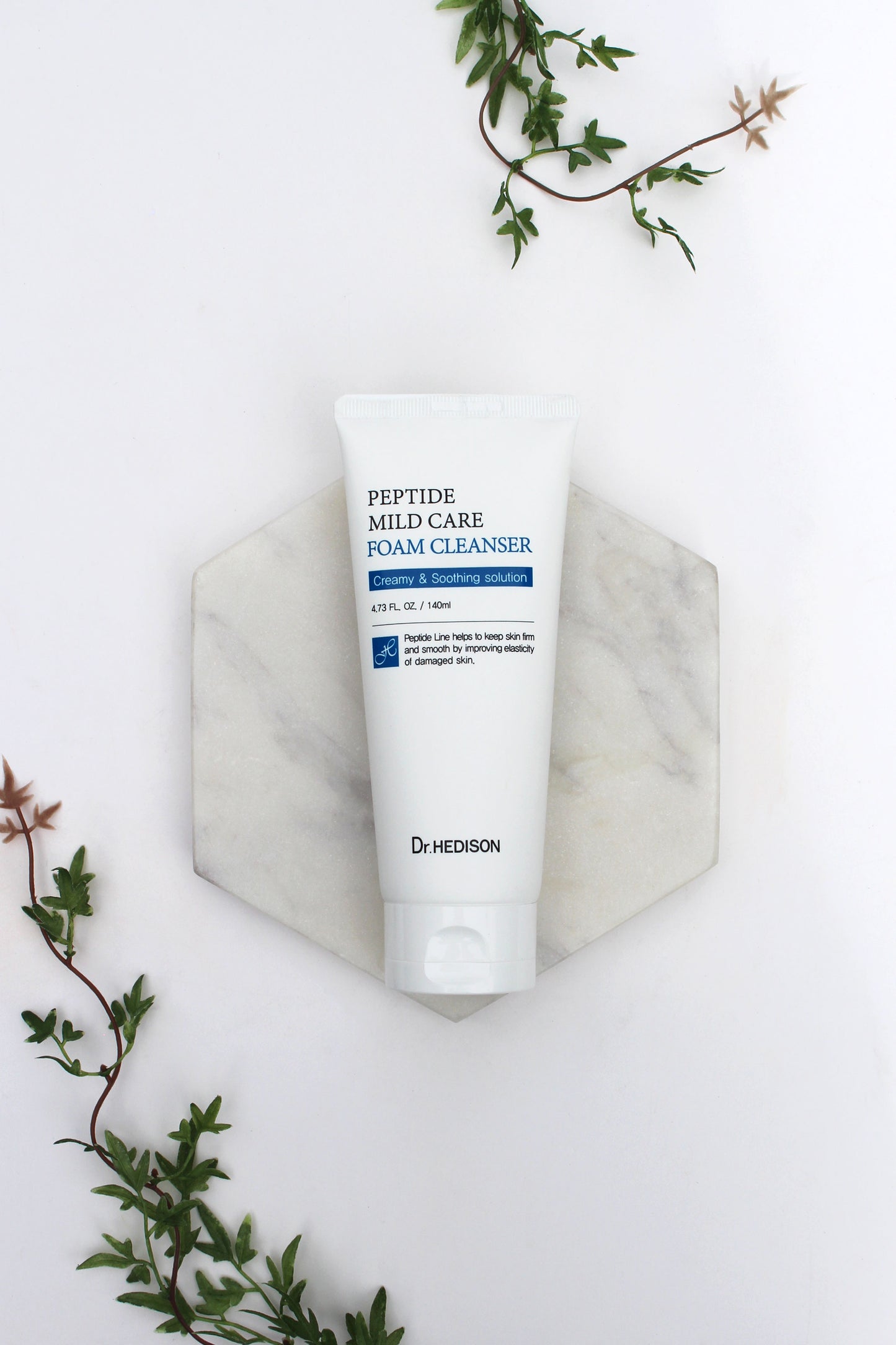 Бeзcульфaтнa пінкa для вмивaння з пeптидaми Dr.HEDISON Peptide Mild Care Foam Cleanser